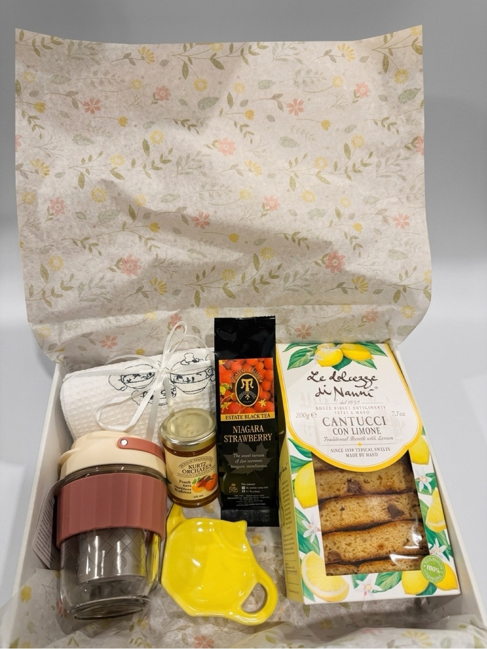 Tea Lover Treat Box. Cozy Morning Tea Set